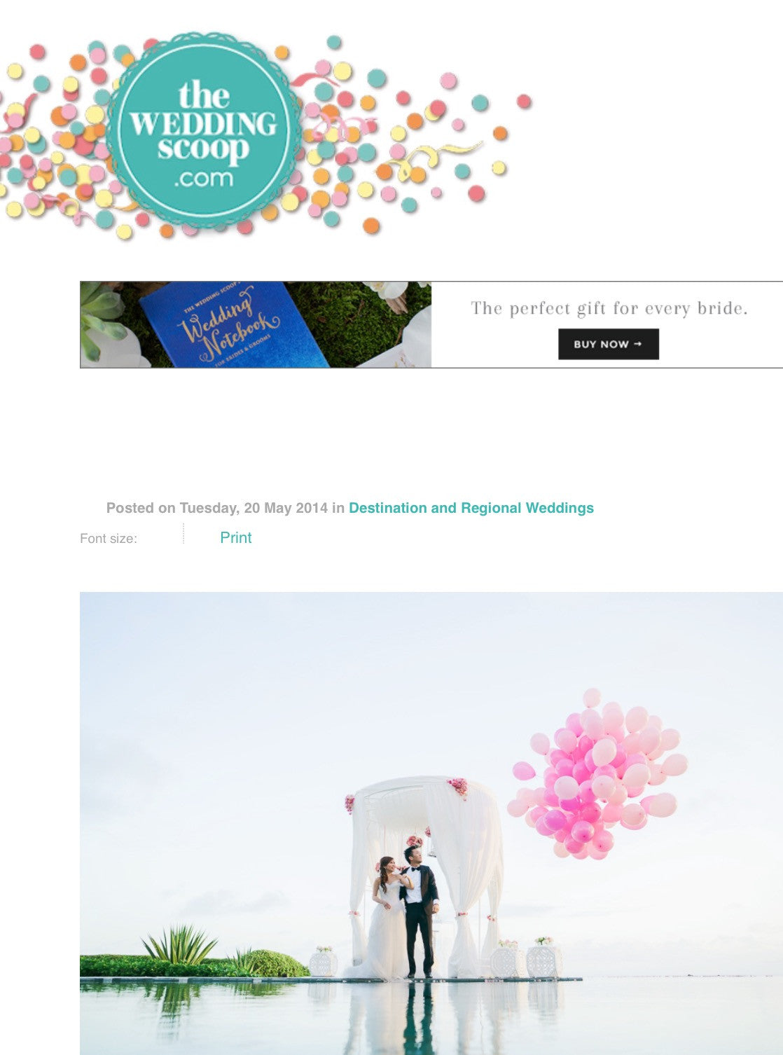 32 As featured in The Wedding Scoop
