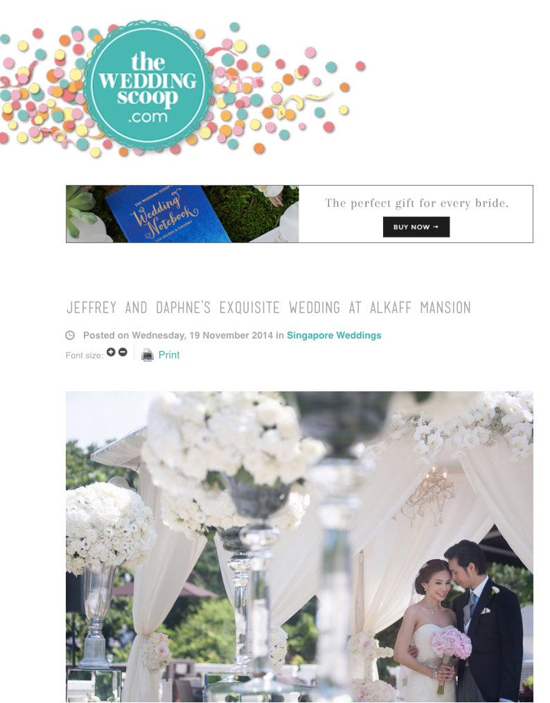 34 As featured in The Wedding Scoop