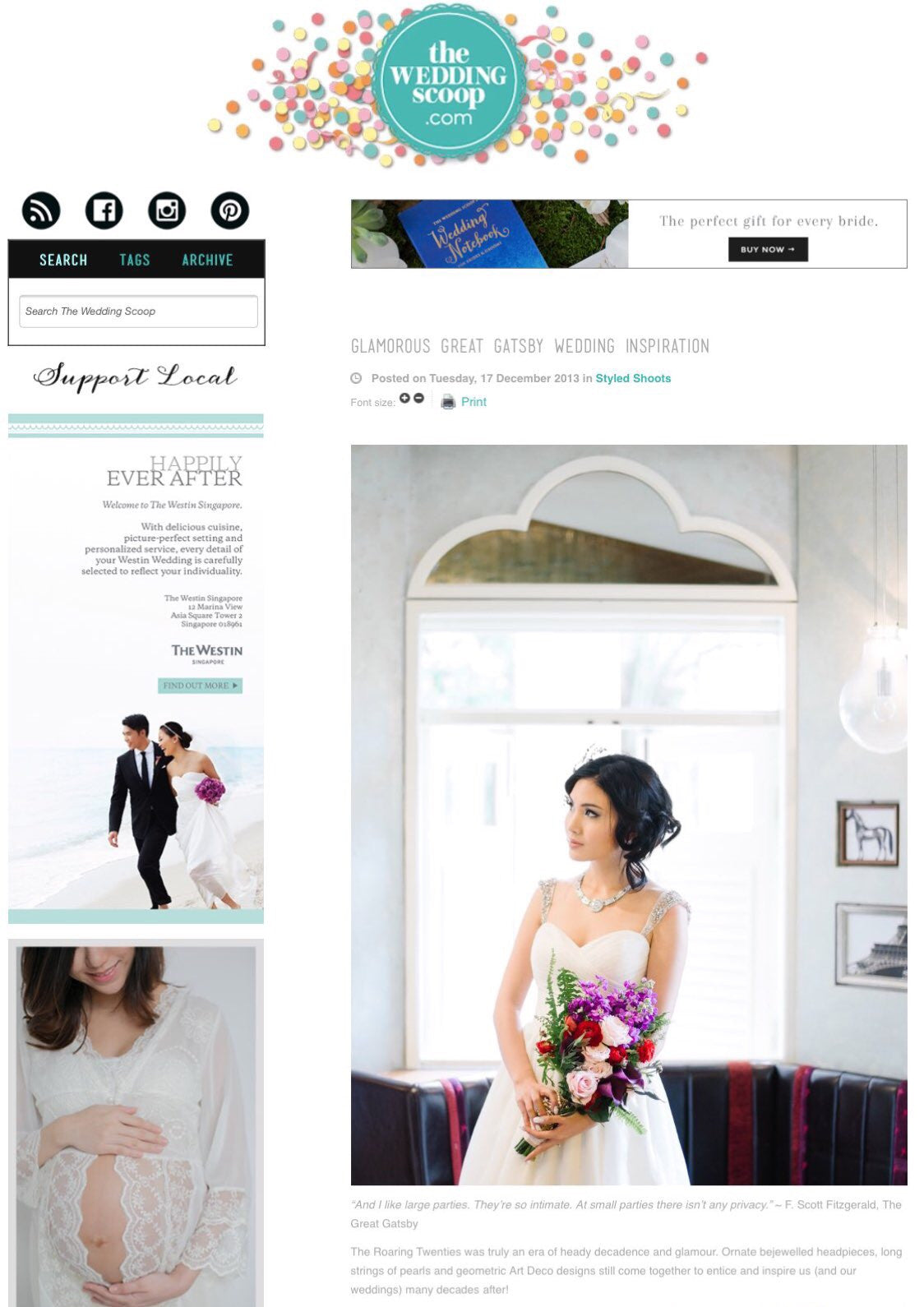 30 As featured in The Wedding Scoop 17dec2013