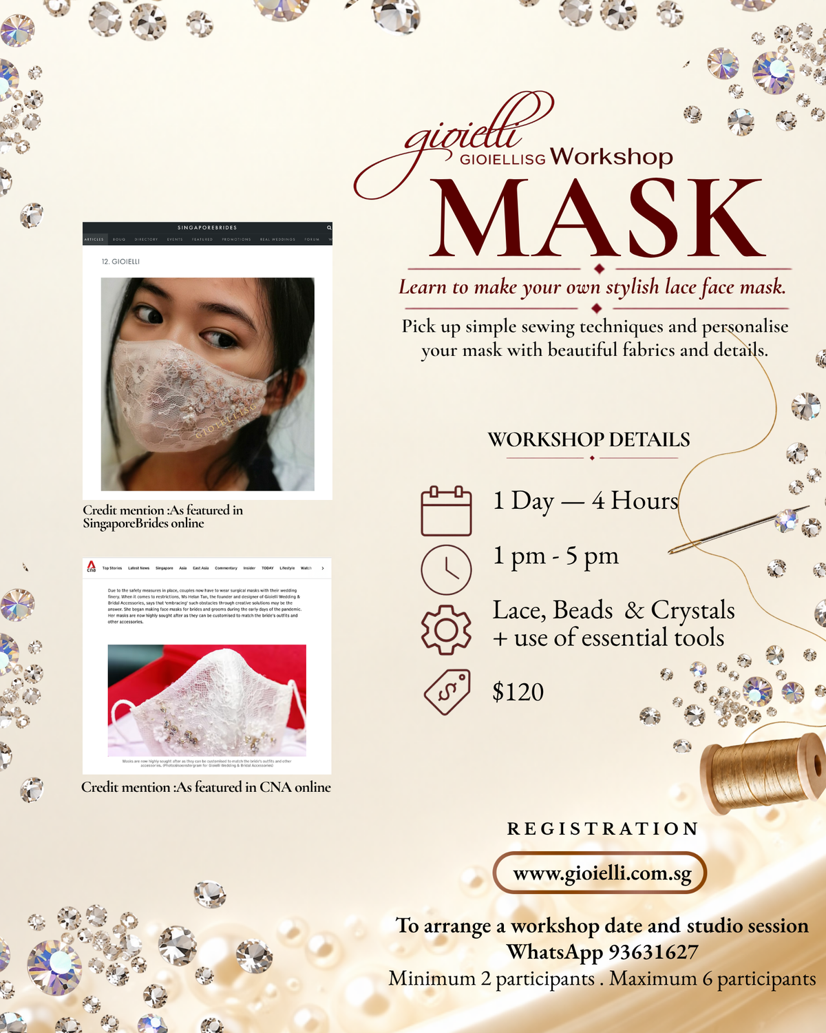 Drafting And Sewing Workshop - Lace Face Mask