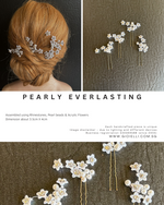 09) Pearly Everlasting - set of 4 pins