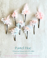 88) Pastel Hue - set of 8 stalks