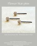 07) Flower Stars - set of 3 pins