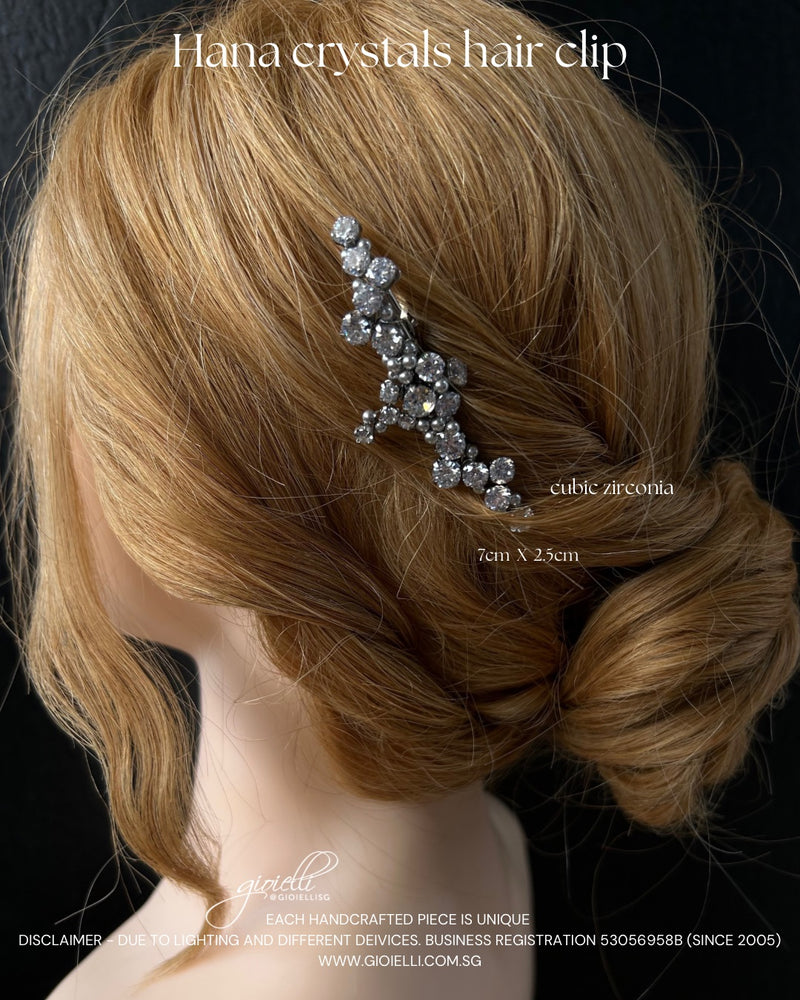 02) Hana crystal hair clip