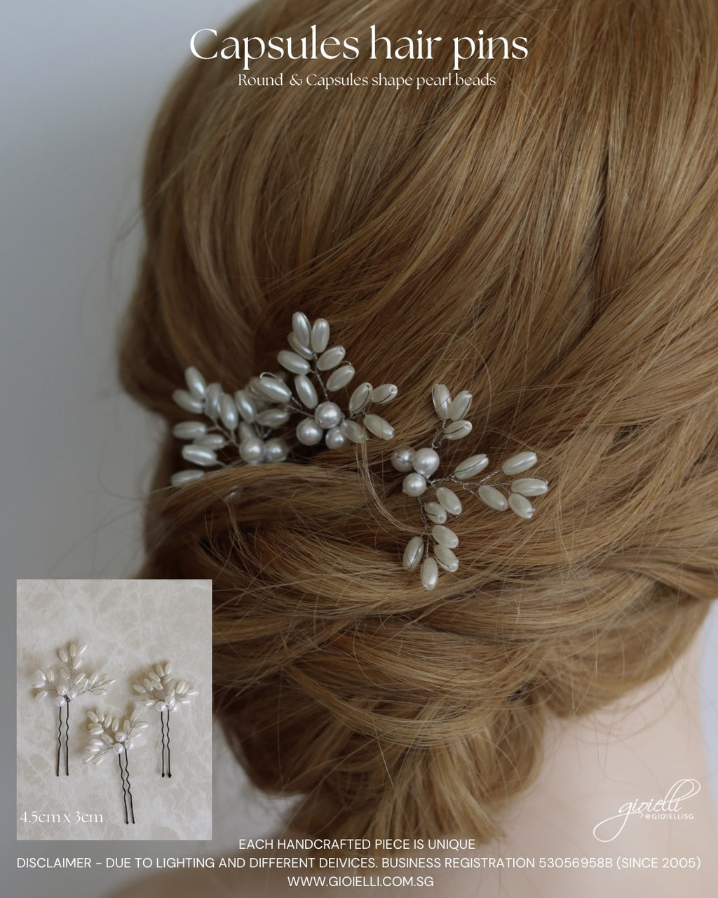 16) Capsule hair pins