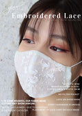 Gioielli Bridal Lace Mask - Embroidered Lace Mask on Sheer Fabrics Base
