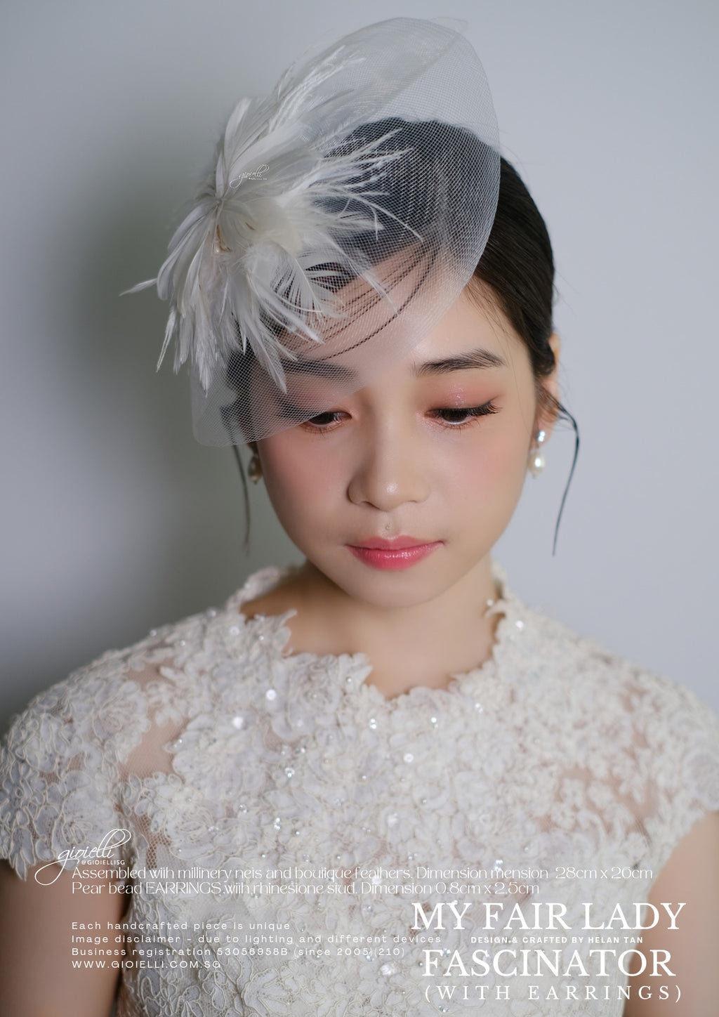 17b) My Fair Lady (Fascinator & Earrings) (video)