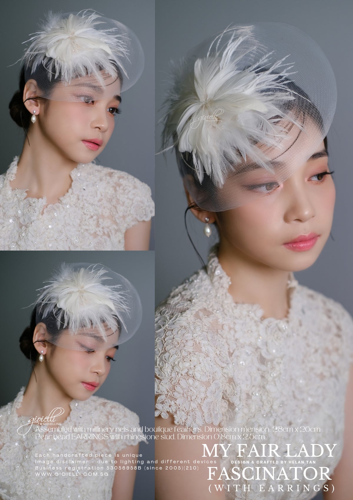 17b) My Fair Lady (Fascinator & Earrings) (video)
