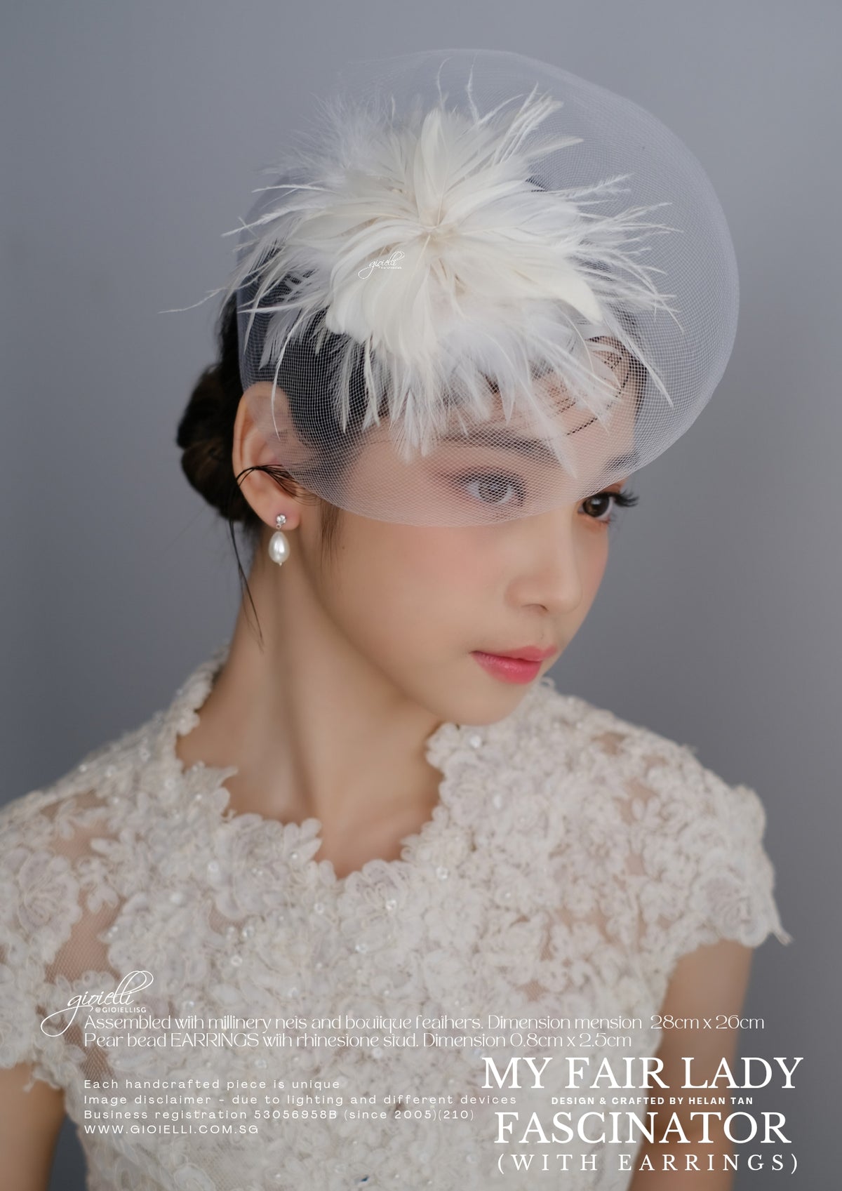 17b) My Fair Lady (Fascinator & Earrings) (video)