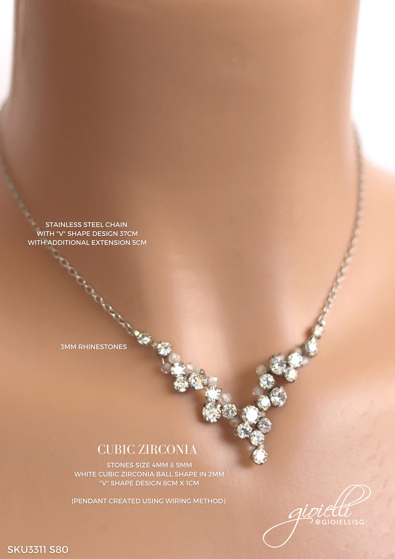 @gioiellisg | Wedding Accessories Collection | Bridal Necklace by Helan Tan (sku3311)