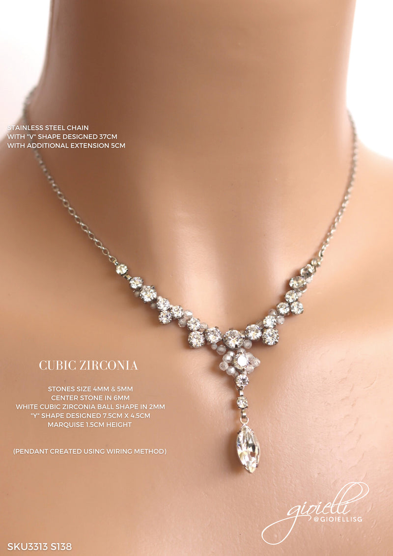 @gioiellisg | Wedding Accessories Collection | Bridal Necklace by Helan Tan (sku3313)
