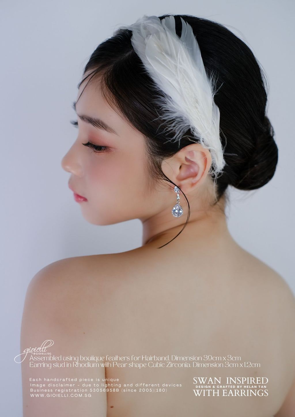 14b) Swan inspired (Hairband & Earrings) (video)