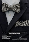 Black & White with Silver threaded Tweed