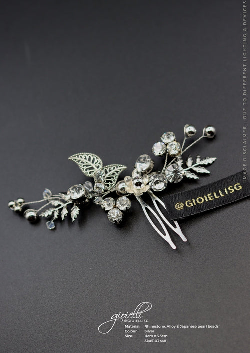 GIOIELLI | BRIDAL HAIR ACCESSORIES | BRIDAL HAIR COMB by Helan Tan