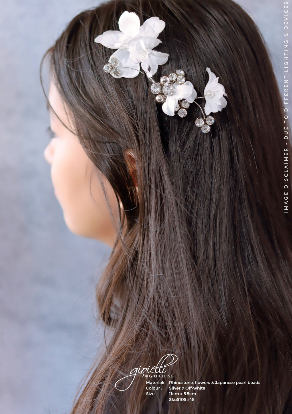 GIOIELLI | BRIDAL HAIR ACCESSORIES - BRIDAL HAIR COMB by Helan Tan