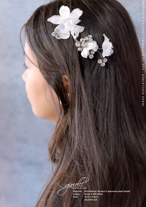 GIOIELLI | BRIDAL HAIR ACCESSORIES - BRIDAL HAIR COMB by Helan Tan