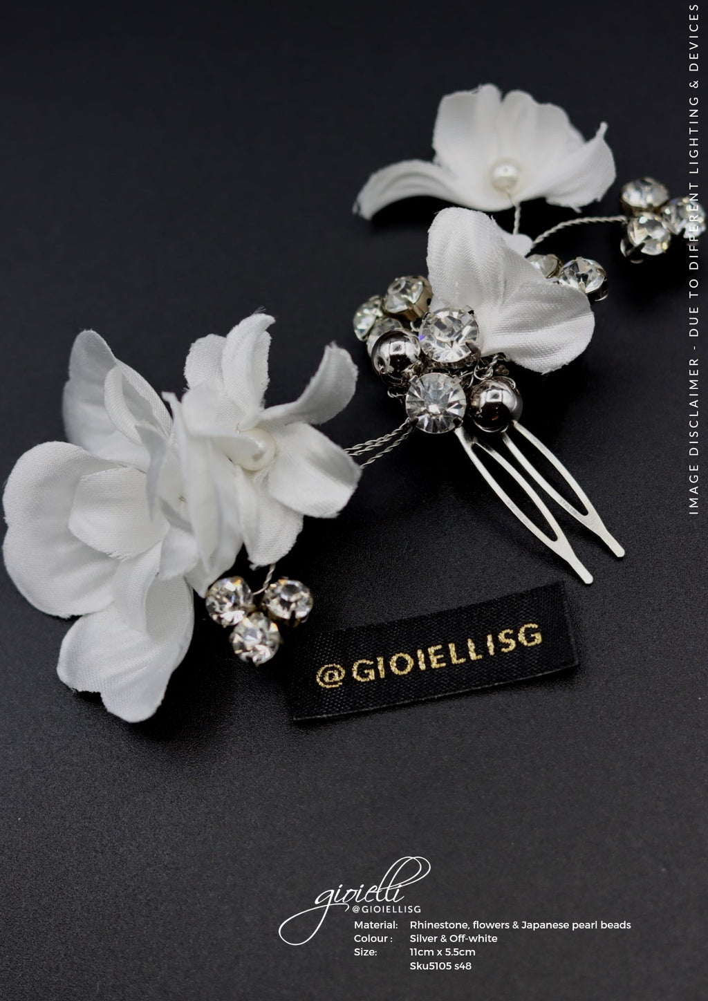 GIOIELLI | BRIDAL HAIR ACCESSORIES - BRIDAL HAIR COMB by Helan Tan