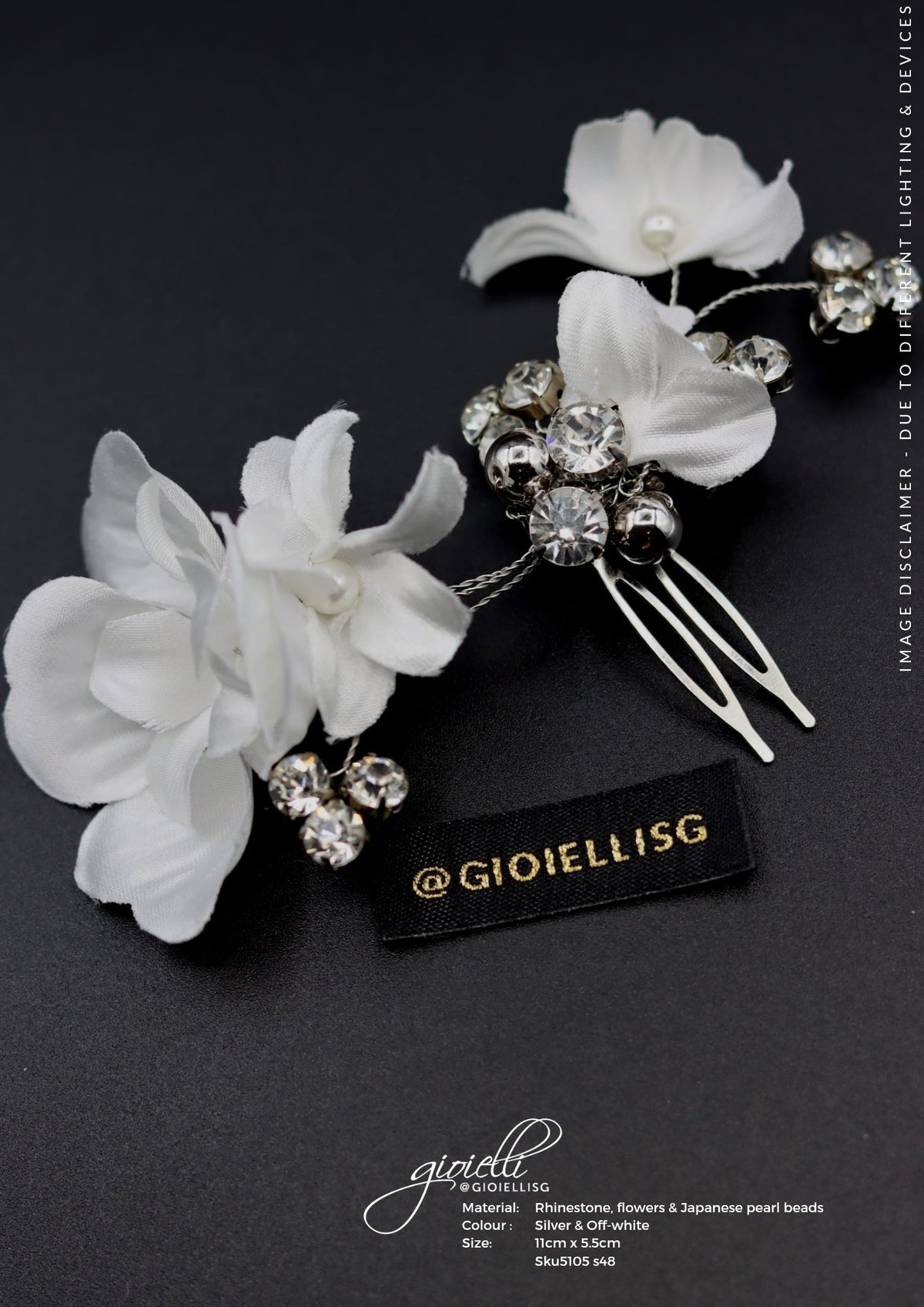 GIOIELLI | BRIDAL HAIR ACCESSORIES - BRIDAL HAIR COMB by Helan Tan