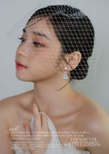 15b) French Veil & Earring