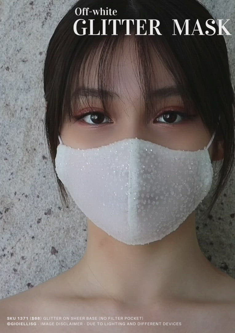 Gioielli Bridal Mask - Glitter - by Helan Tan 