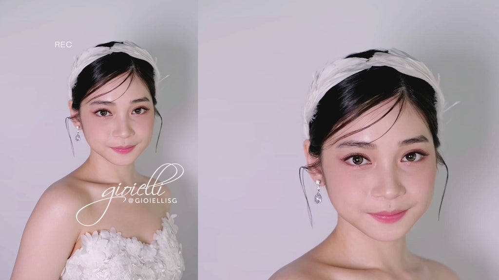 14b) Swan inspired (Hairband & Earrings) (video)