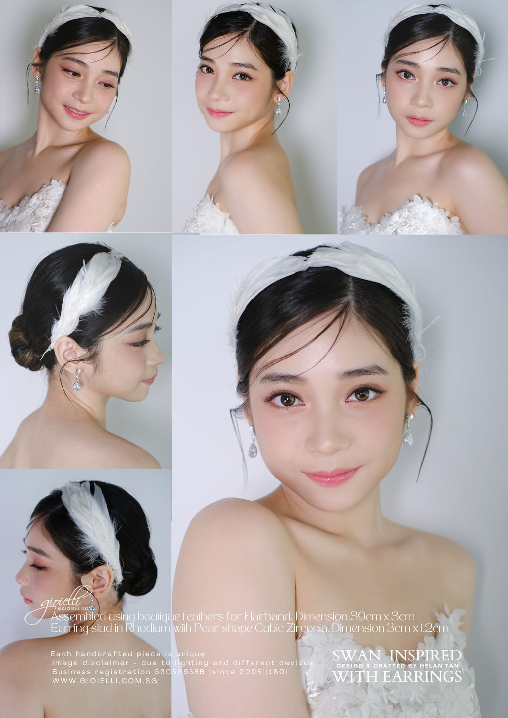 14b) Swan inspired (Hairband & Earrings) (video)