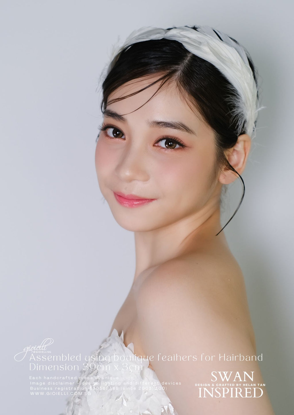 14a) Swan inspired (Hairband)