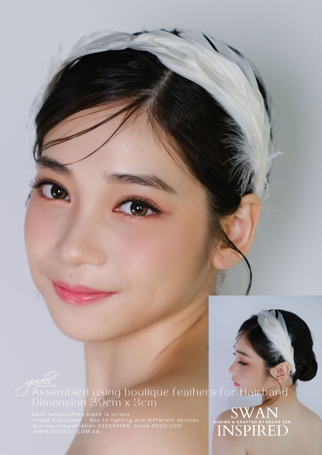 14a) Swan inspired (Hairband)
