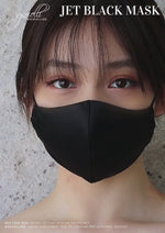 Gioielli Fashion Jet Black Mask with Filter Pocket by Helan Tan